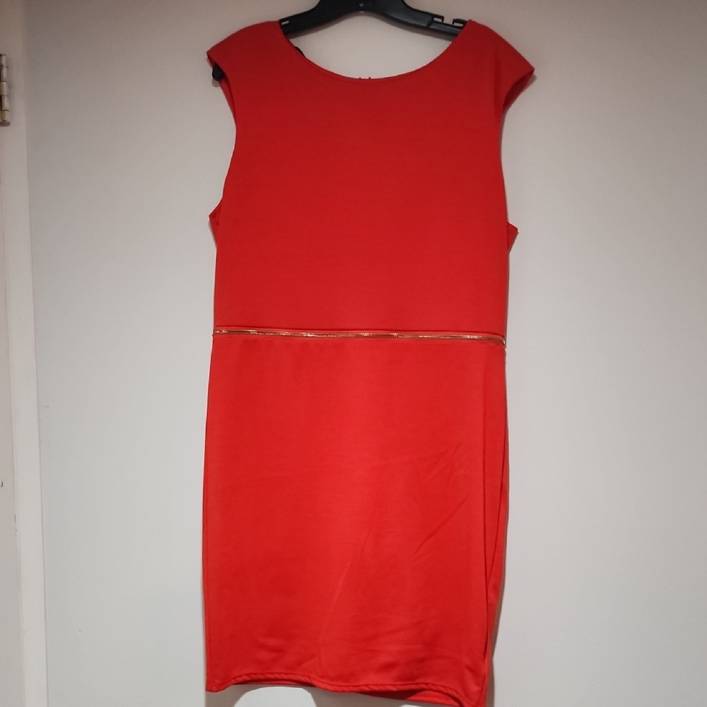 Elegant Orange  Dress Size XL